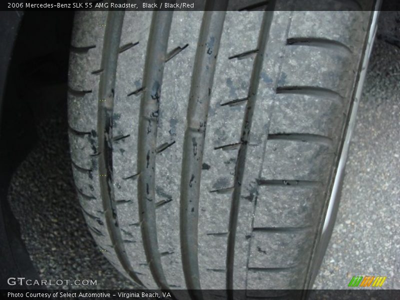 Black / Black/Red 2006 Mercedes-Benz SLK 55 AMG Roadster