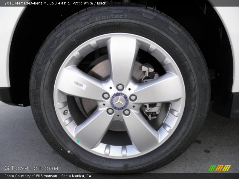 Arctic White / Black 2011 Mercedes-Benz ML 350 4Matic