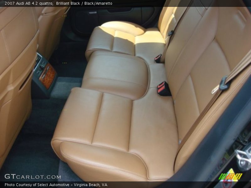 Brilliant Black / Black/Amaretto 2007 Audi A8 4.2 quattro