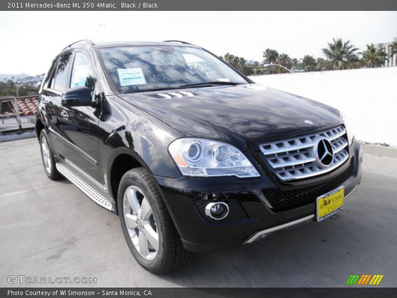 Black / Black 2011 Mercedes-Benz ML 350 4Matic