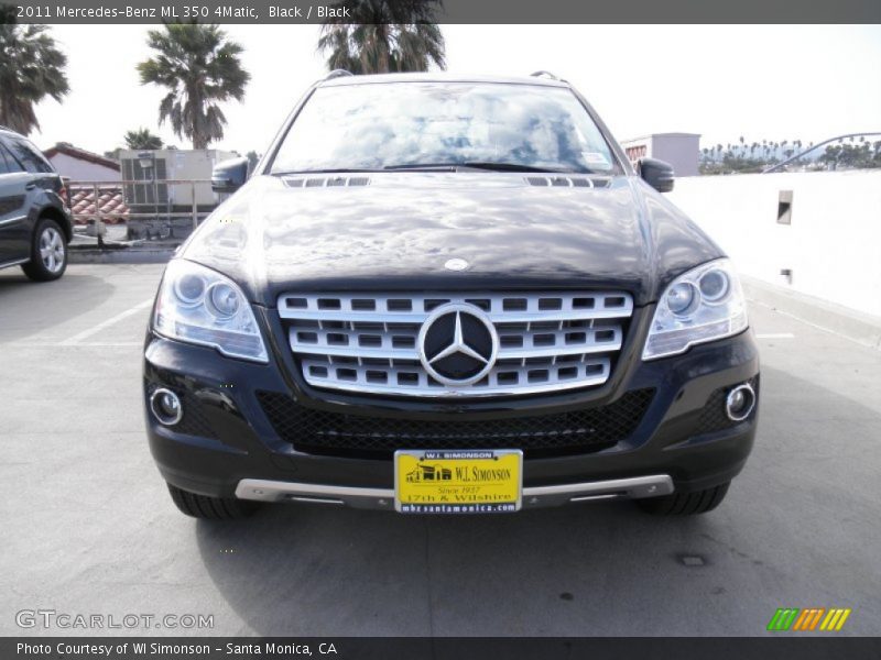 Black / Black 2011 Mercedes-Benz ML 350 4Matic