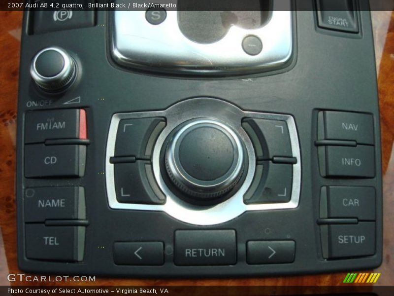 Brilliant Black / Black/Amaretto 2007 Audi A8 4.2 quattro