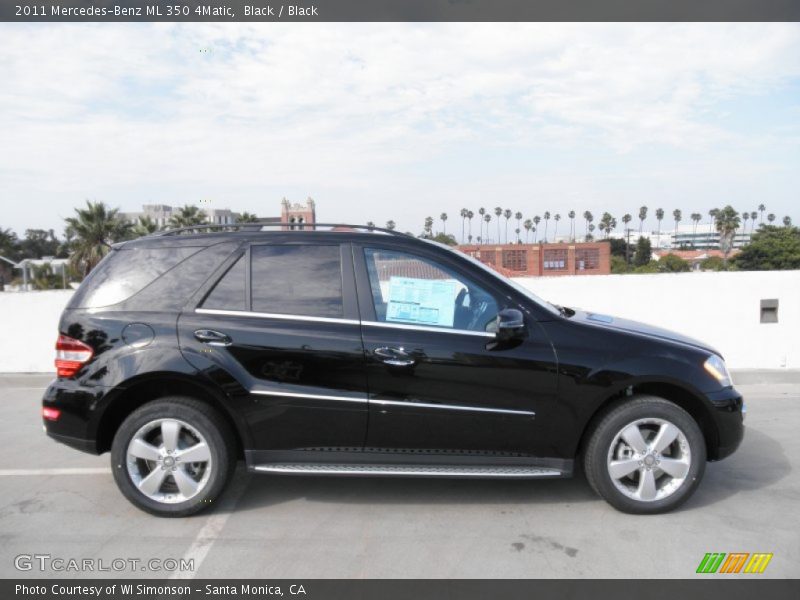Black / Black 2011 Mercedes-Benz ML 350 4Matic