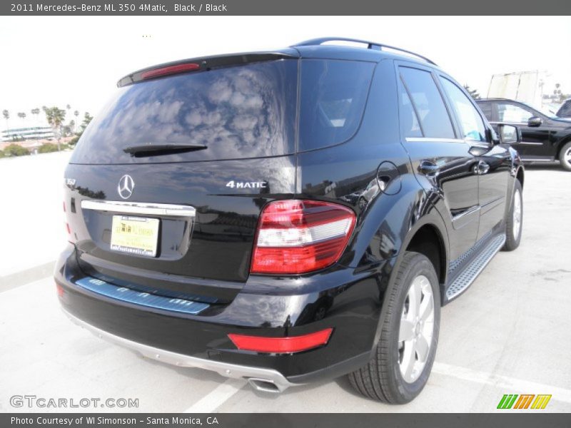 Black / Black 2011 Mercedes-Benz ML 350 4Matic