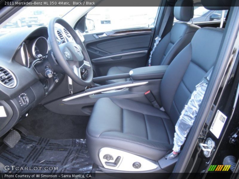 Black / Black 2011 Mercedes-Benz ML 350 4Matic