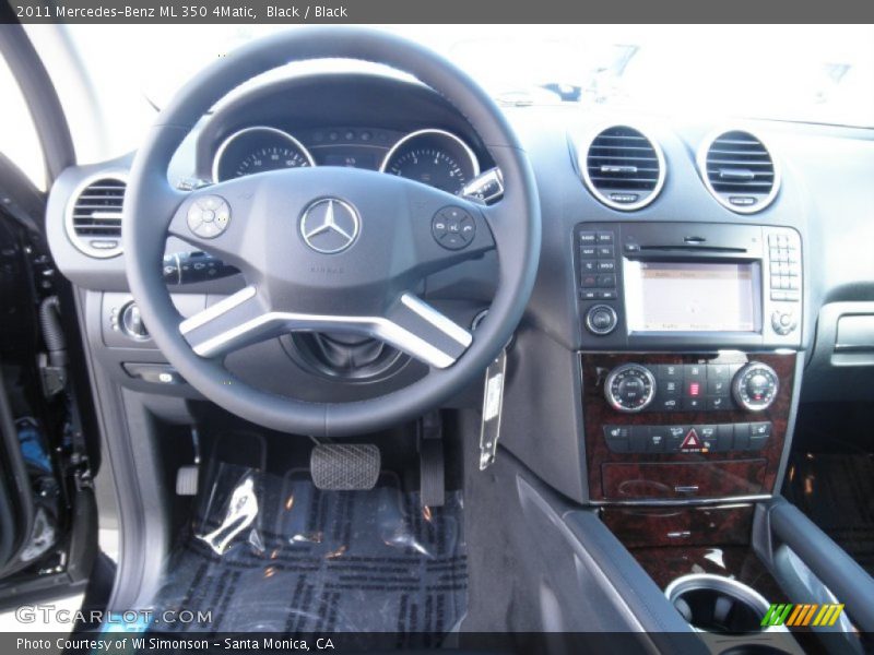 Black / Black 2011 Mercedes-Benz ML 350 4Matic