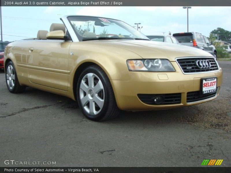 Alpaka Beige Pearl Effect / Beige 2004 Audi A4 3.0 quattro Cabriolet
