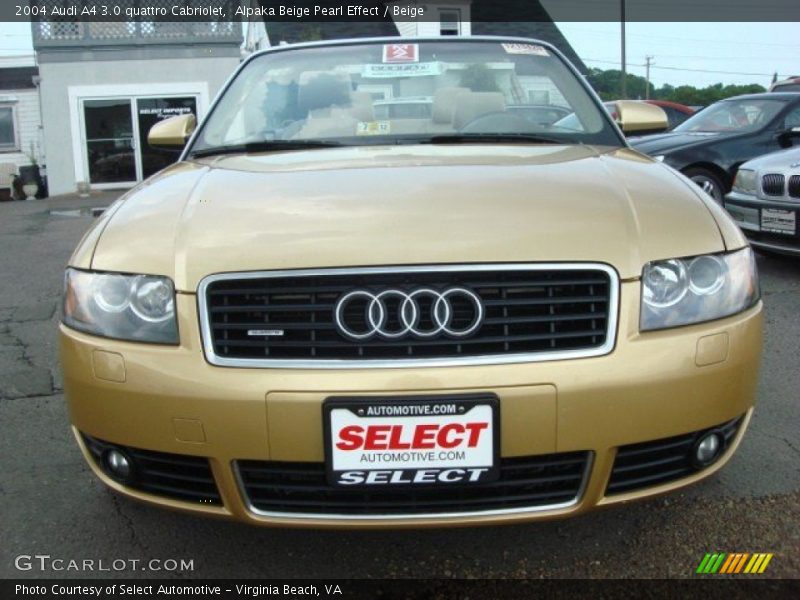 Alpaka Beige Pearl Effect / Beige 2004 Audi A4 3.0 quattro Cabriolet