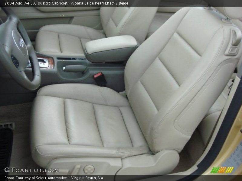  2004 A4 3.0 quattro Cabriolet Beige Interior
