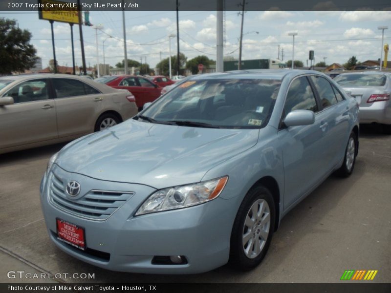 Sky Blue Pearl / Ash 2007 Toyota Camry XLE