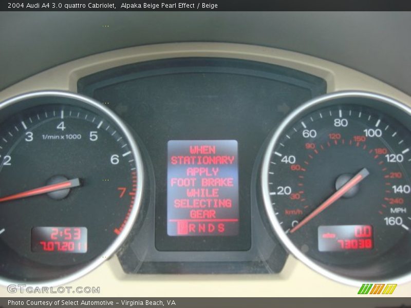 Alpaka Beige Pearl Effect / Beige 2004 Audi A4 3.0 quattro Cabriolet