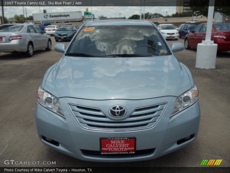 Sky Blue Pearl / Ash 2007 Toyota Camry XLE