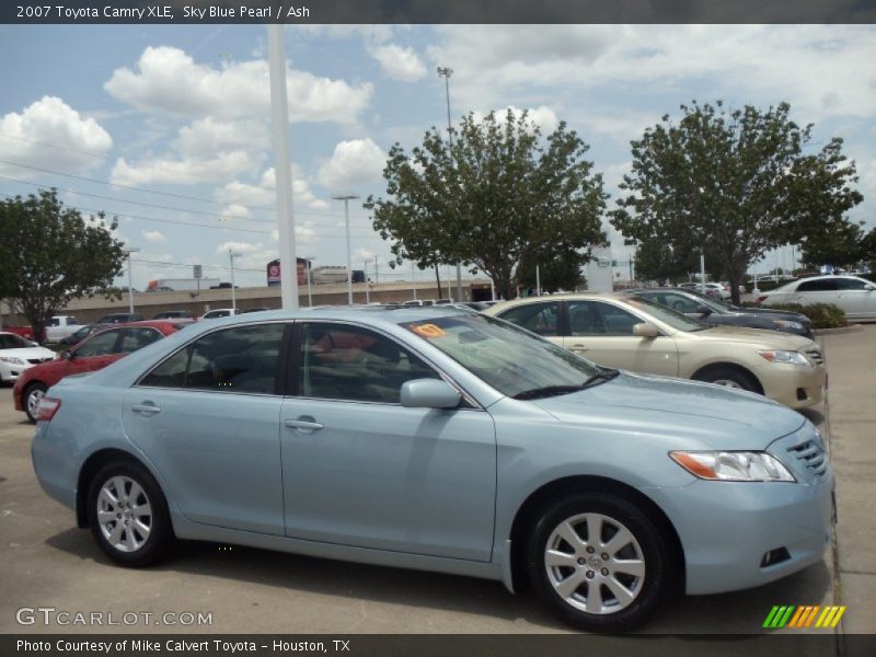 Sky Blue Pearl / Ash 2007 Toyota Camry XLE