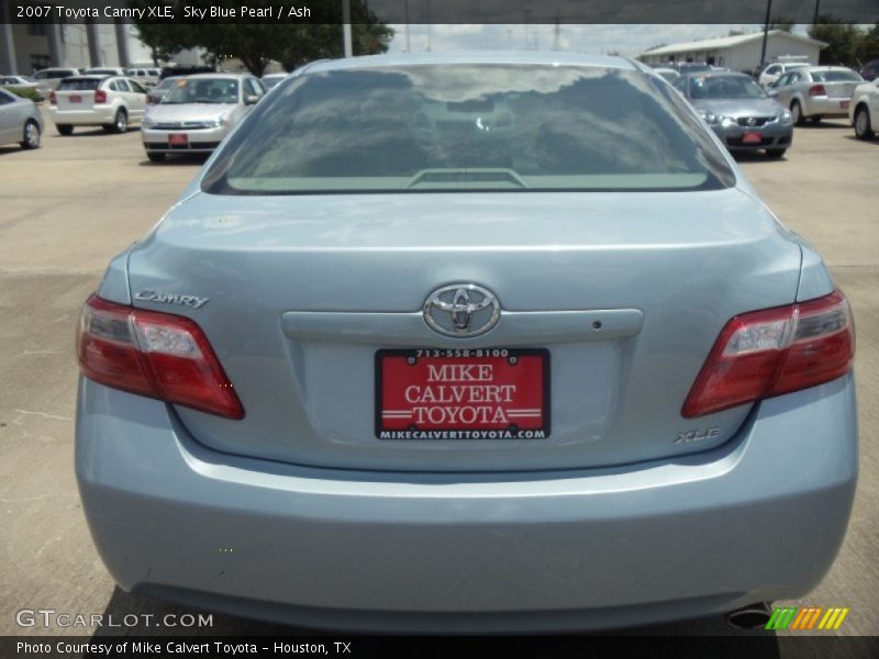 Sky Blue Pearl / Ash 2007 Toyota Camry XLE