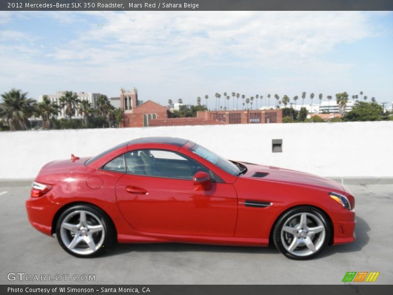 Mars Red / Sahara Beige 2012 Mercedes-Benz SLK 350 Roadster