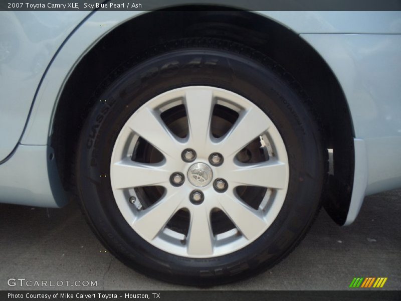 Sky Blue Pearl / Ash 2007 Toyota Camry XLE