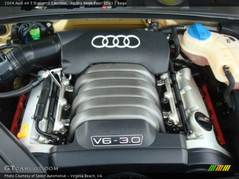  2004 A4 3.0 quattro Cabriolet Engine - 3.0 Liter DOHC 30-Valve V6