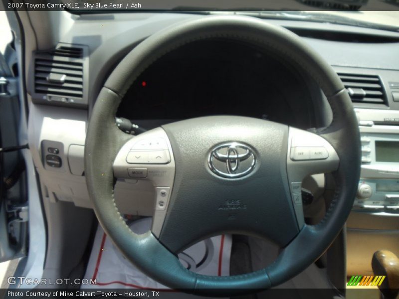Sky Blue Pearl / Ash 2007 Toyota Camry XLE