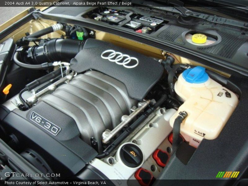  2004 A4 3.0 quattro Cabriolet Engine - 3.0 Liter DOHC 30-Valve V6