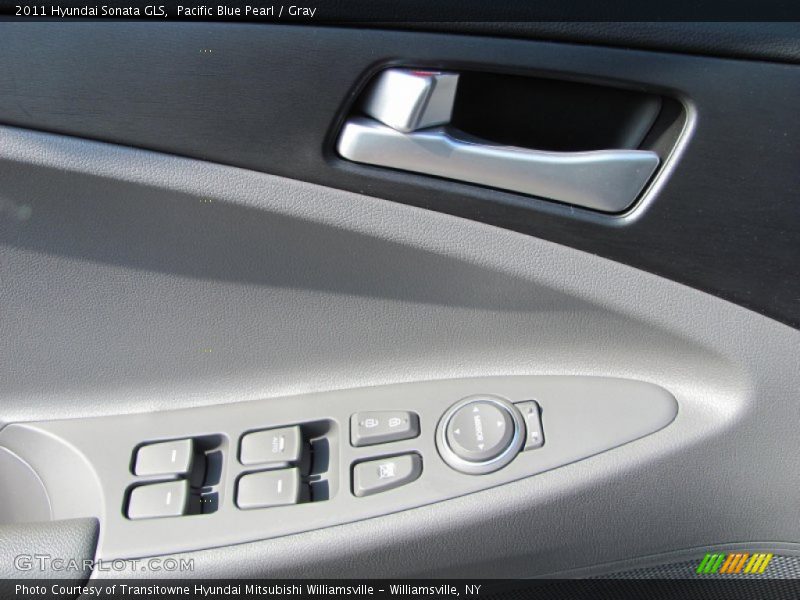 Pacific Blue Pearl / Gray 2011 Hyundai Sonata GLS