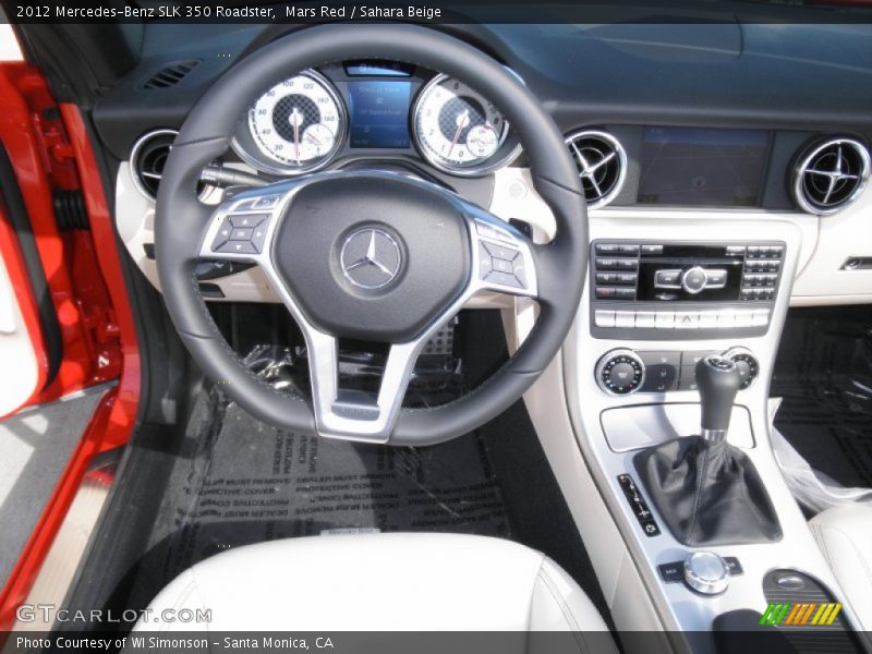 Mars Red / Sahara Beige 2012 Mercedes-Benz SLK 350 Roadster