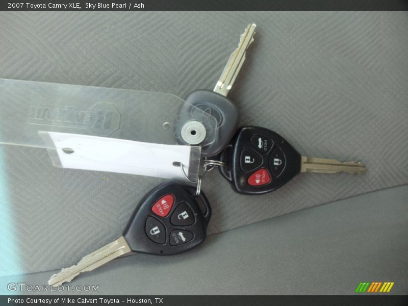 Sky Blue Pearl / Ash 2007 Toyota Camry XLE
