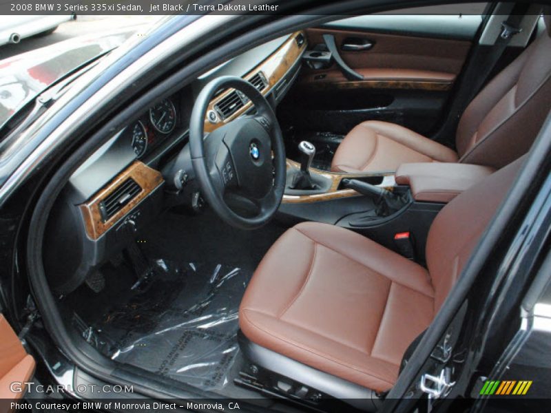 Jet Black / Terra Dakota Leather 2008 BMW 3 Series 335xi Sedan