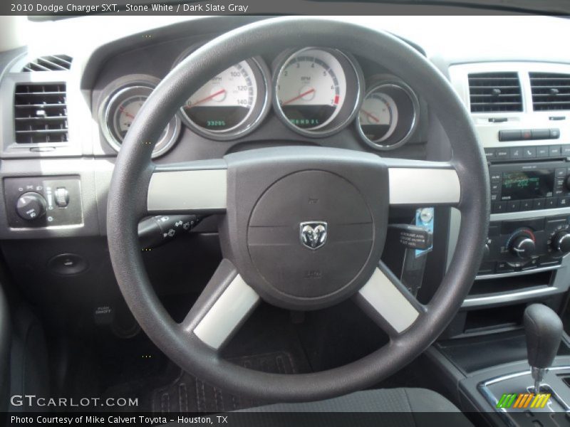 Stone White / Dark Slate Gray 2010 Dodge Charger SXT