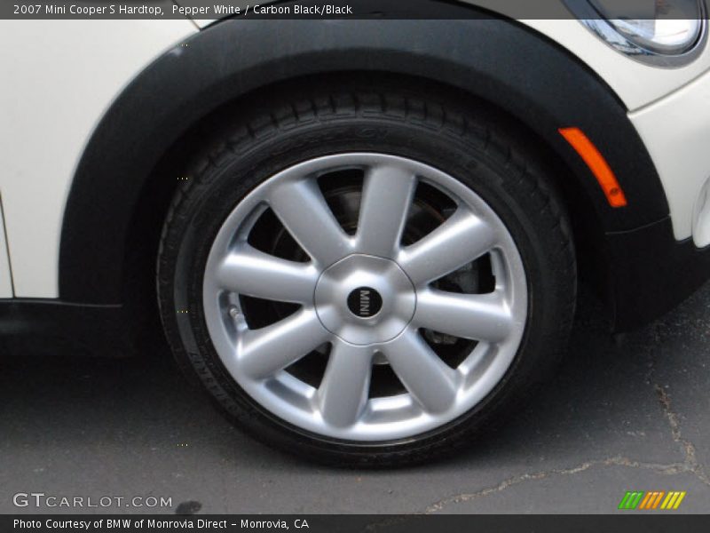 Pepper White / Carbon Black/Black 2007 Mini Cooper S Hardtop