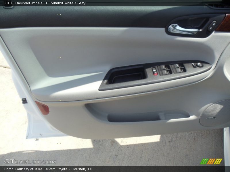 Summit White / Gray 2010 Chevrolet Impala LT