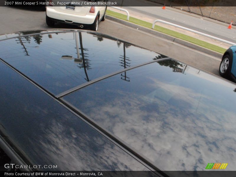 Pepper White / Carbon Black/Black 2007 Mini Cooper S Hardtop