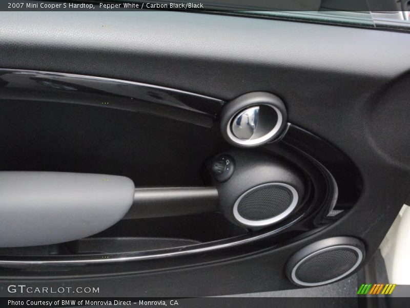 Pepper White / Carbon Black/Black 2007 Mini Cooper S Hardtop