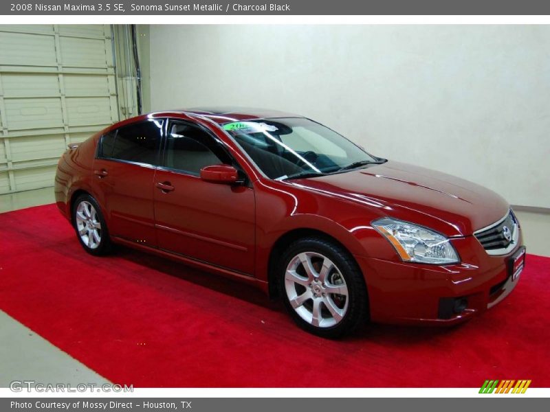Sonoma Sunset Metallic / Charcoal Black 2008 Nissan Maxima 3.5 SE