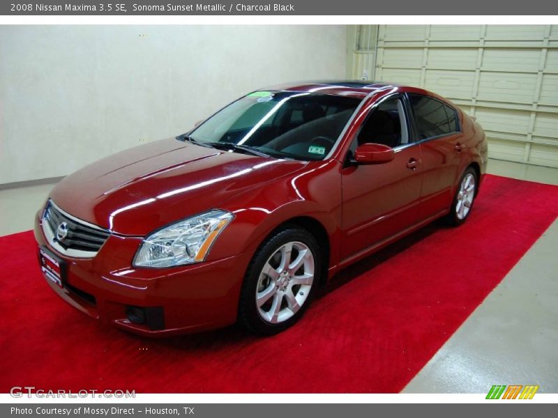 Sonoma Sunset Metallic / Charcoal Black 2008 Nissan Maxima 3.5 SE