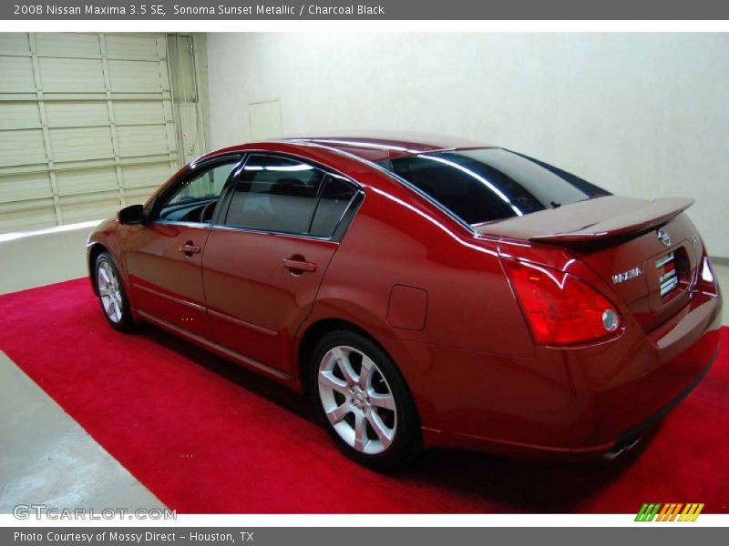 Sonoma Sunset Metallic / Charcoal Black 2008 Nissan Maxima 3.5 SE