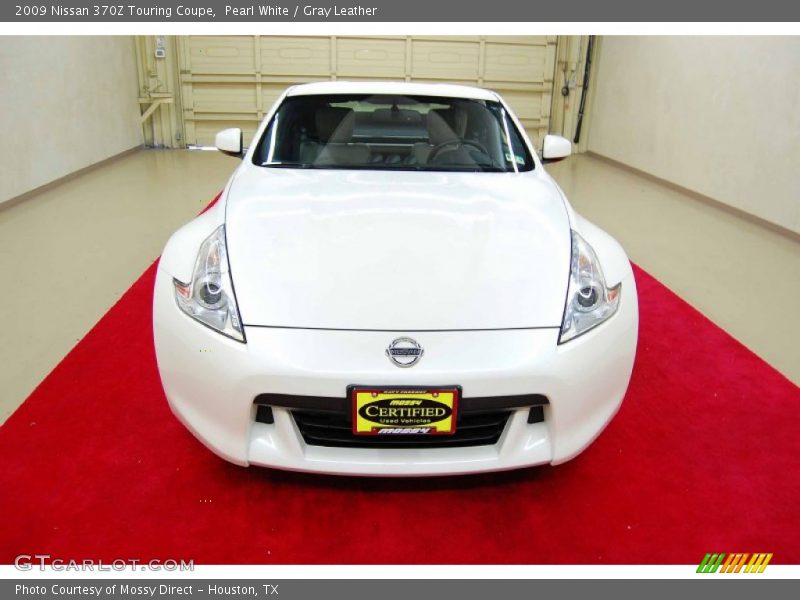 Pearl White / Gray Leather 2009 Nissan 370Z Touring Coupe