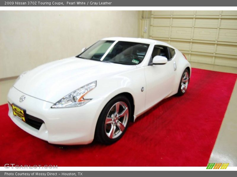 Pearl White / Gray Leather 2009 Nissan 370Z Touring Coupe