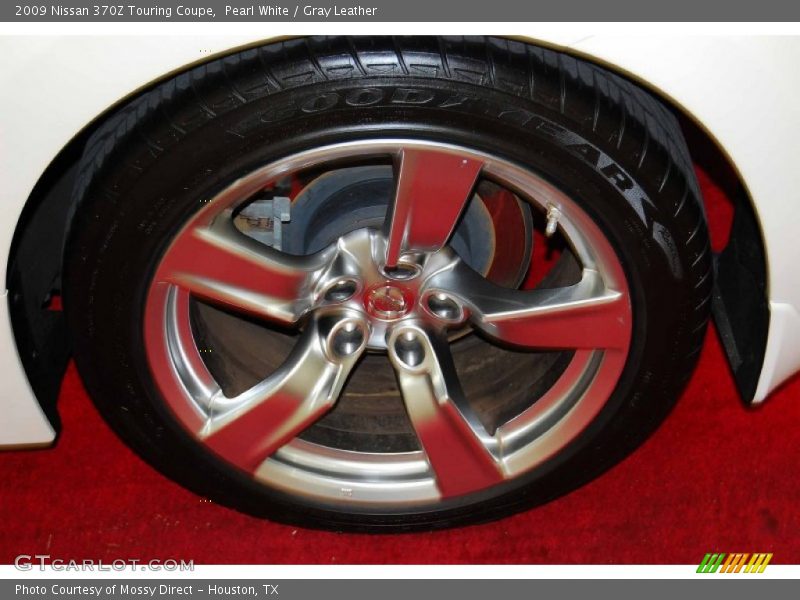 Pearl White / Gray Leather 2009 Nissan 370Z Touring Coupe