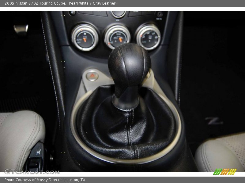 Pearl White / Gray Leather 2009 Nissan 370Z Touring Coupe