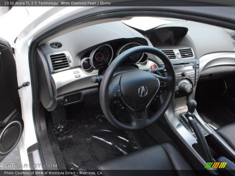 White Diamond Pearl / Ebony 2010 Acura TL 3.5 Technology