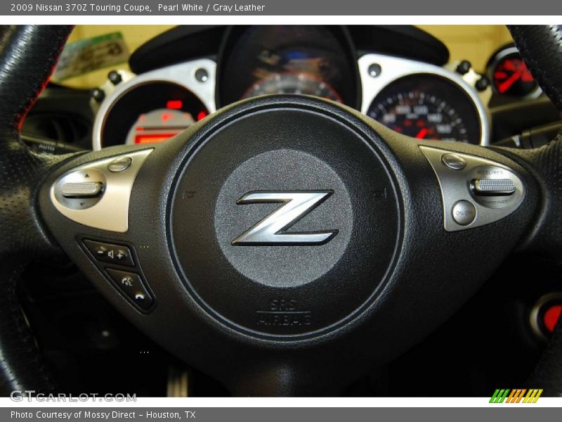 Pearl White / Gray Leather 2009 Nissan 370Z Touring Coupe