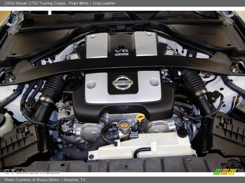 Pearl White / Gray Leather 2009 Nissan 370Z Touring Coupe