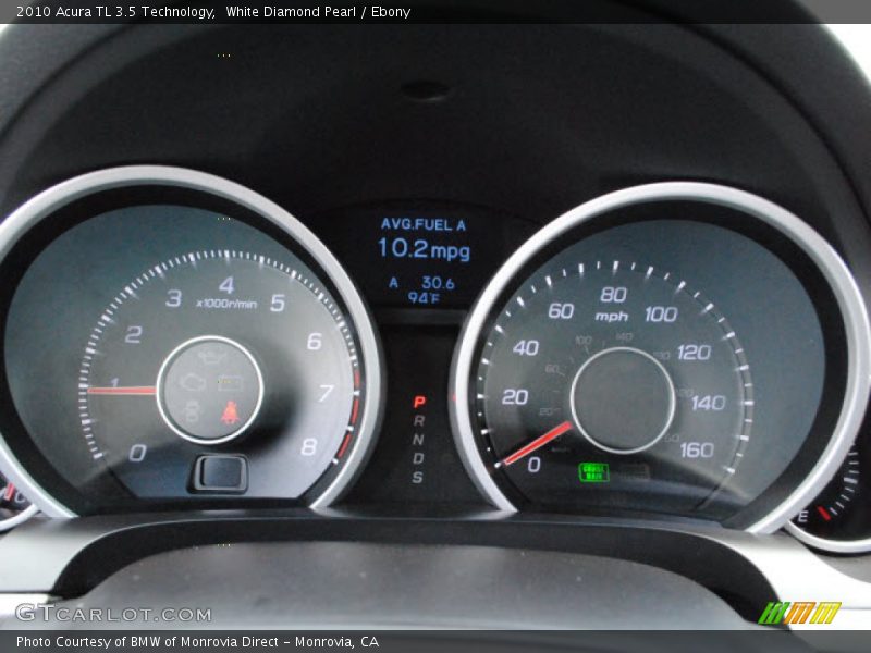 White Diamond Pearl / Ebony 2010 Acura TL 3.5 Technology