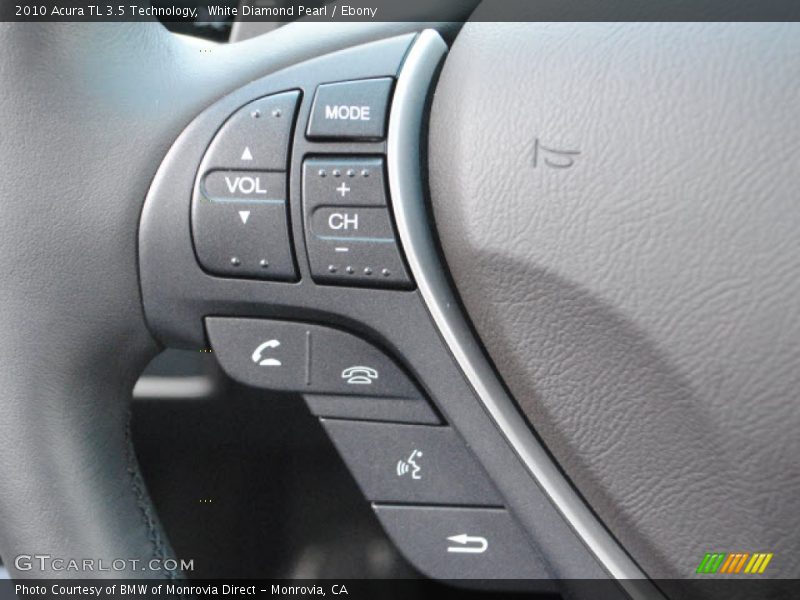 White Diamond Pearl / Ebony 2010 Acura TL 3.5 Technology