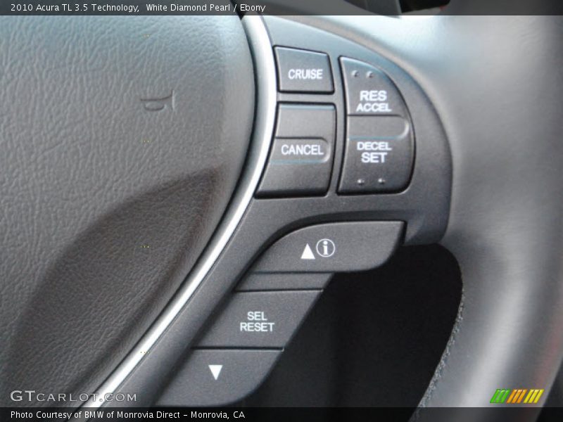 White Diamond Pearl / Ebony 2010 Acura TL 3.5 Technology