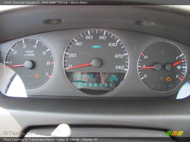 Red Jewel Tintcoat / Ebony Black 2008 Chevrolet Impala LT