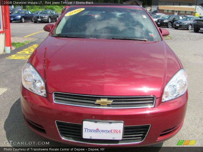 Red Jewel Tintcoat / Ebony Black 2008 Chevrolet Impala LT