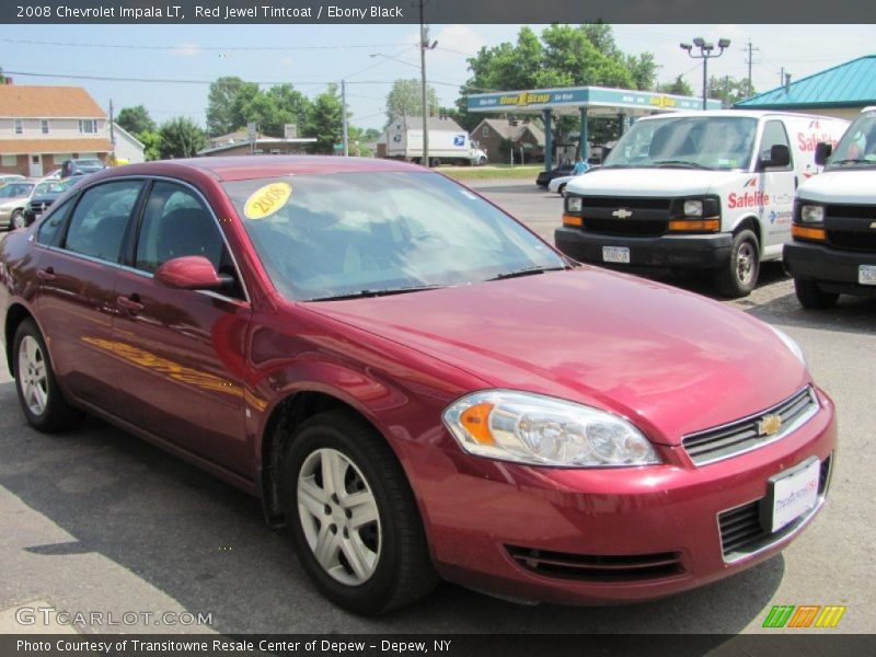 Red Jewel Tintcoat / Ebony Black 2008 Chevrolet Impala LT