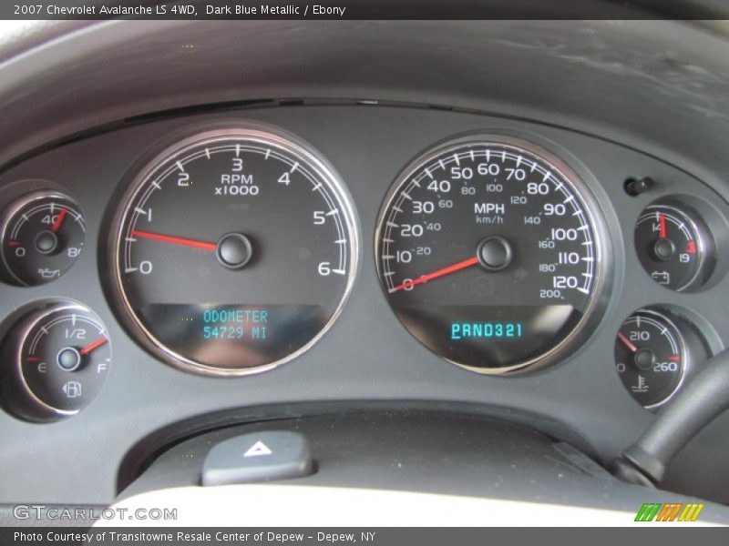 Dark Blue Metallic / Ebony 2007 Chevrolet Avalanche LS 4WD