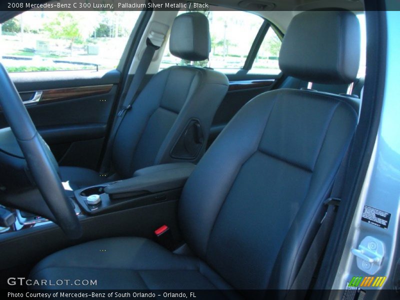 Palladium Silver Metallic / Black 2008 Mercedes-Benz C 300 Luxury